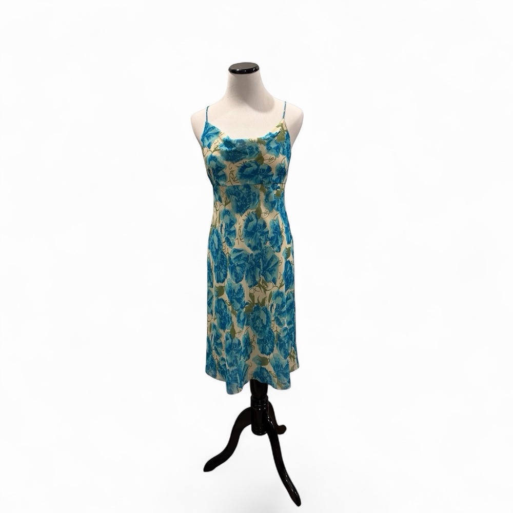 Ann Taylor 100% Silk‎ Flowy Slip Dress-4P-Fairy-Y2K-Carrie Brashaw